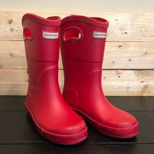 Hunter boots for Target Red Girls /Boys size 1